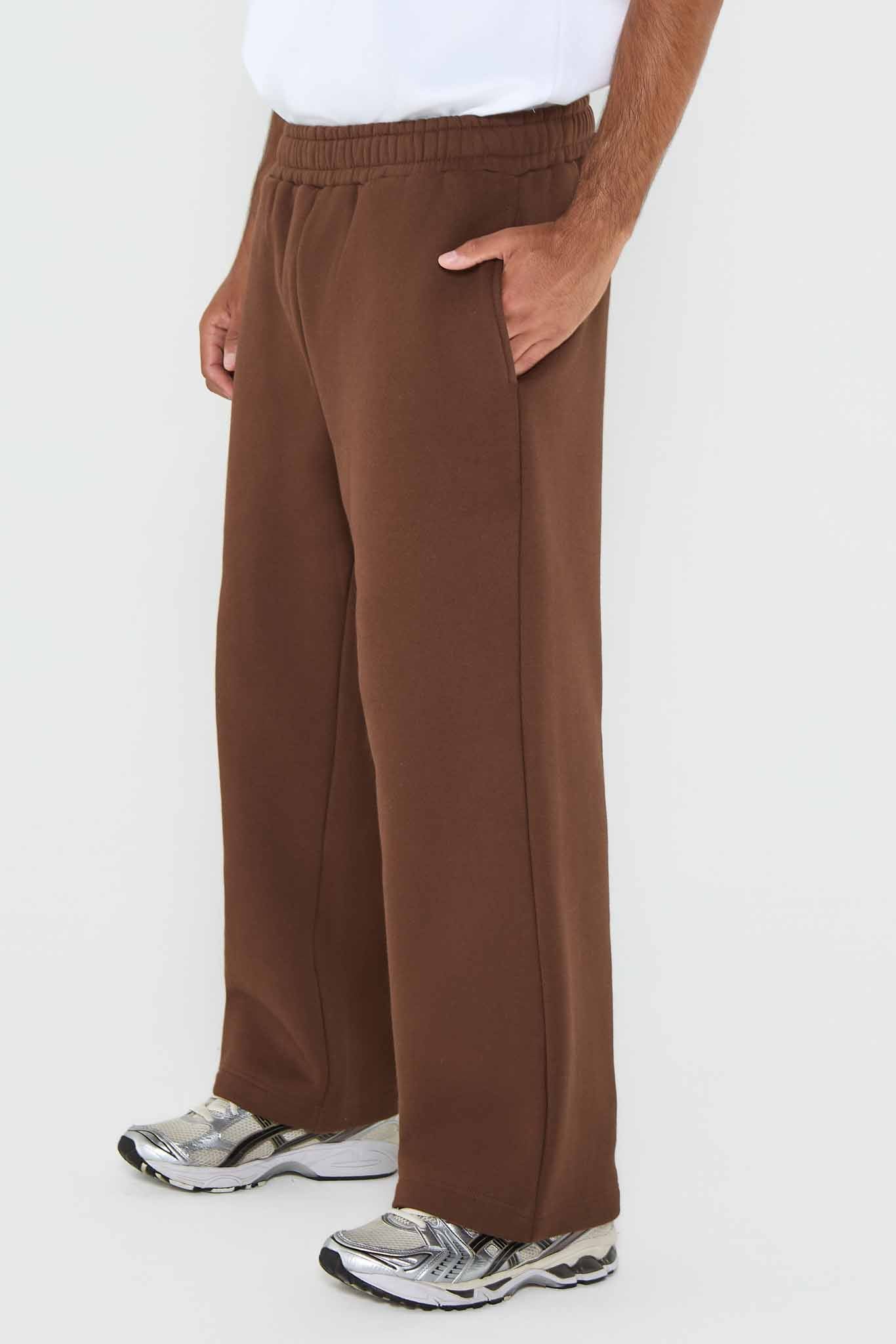 Relaxed Straight Leg Jogger- Chocolate Brown